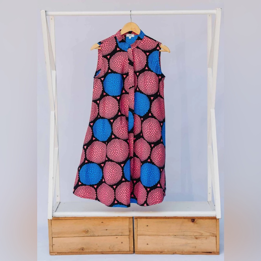2X Zuri Hydrangea Sleeveless Dress